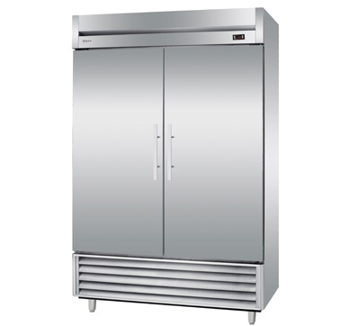 2-doors vertical industrial refrigerator American style freezer