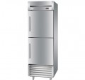 2 half doors fan cooling freezer American style upright chiller vertical cooler