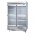 Four half glass door chiller upright refrigerator stand up fridge veritcal cooler