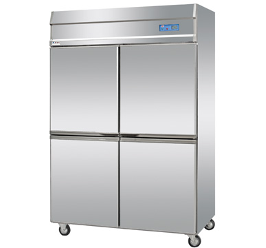 4 Soild doors refrigerator upright chiller stainless steel fridge vertical chiller industrial cooler stand up freezer
