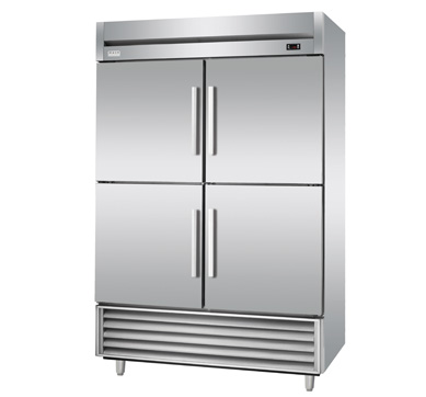 Commercial refrigerator 4 half doors chiller industrial cooler for GN pan