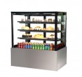 square cake showcase chiller glass cake display case cake cabinet fridge commercial cake refrigerator showcase