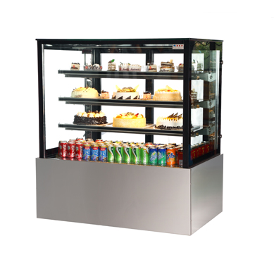 square cake showcase chiller glass cake display case cake cabinet fridge commercial cake refrigerator showcase