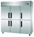 6-solid door upright fan cooling freezer stainless steel refrigerator vertical chiller.