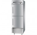 Stainless steel premium 2 half solid door refrigerator vertical chiller upright cooler