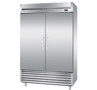 Two doors commercial refrigerator vertical freezer upright chiller for GN pan