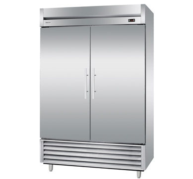 American style Two solid doors commercial freezer upright chiller for GN pan