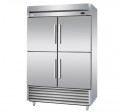 GN style Industrial refrigerator 4 half doors chiller upright freezer industrial fridge