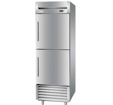Stainless steel premium 2 half door refrigerator for GN pan