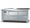 Commercial refrigerator four drawers chiller workbench cooler counter top fridge