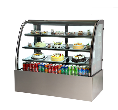 curved cake cabinet fridge confectionery showcase bakery showcase cake showcase chiller refrigerated display
