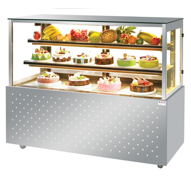 square cake cabinet fridge cake showcase rectangular glass cake display case commercial cake refrigerator showcase