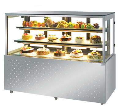 rectangular confectionery showcase square bakery showcase cake cabinet fridge cake showcase chiller square refrigerated display
