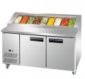 pizza worktop cold food preparation bar salad counter chiller sandwich underbench fridge gn pan