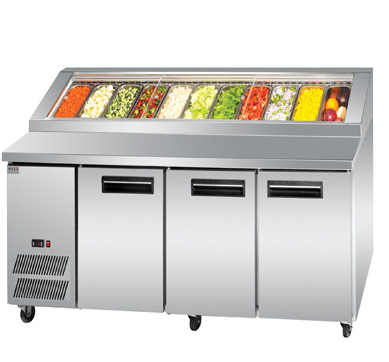 pizza underbench fridge cold food worktop salad counter chiller sandwich preparation bar gn pan