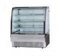 refrigerated curved cake showcase chiller bread counter display pastry counter cooler cake display fridge