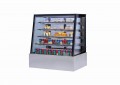 confectionery counter display trapezoid pastry counter cooler trapezoid cake showcase chiller