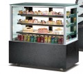 confectionery showcase with black marble bakery showcase cake cabinet fridge cake showcase chiller refrigerated display