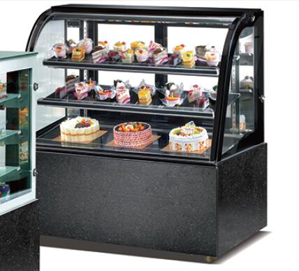 commercial cake refrigerator showcase cake showcase with black marble glass cake display case cake cabinet fridge