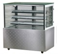 heated pastry showcase square cake dispaly case commercial cake counter display