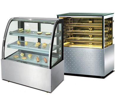 Bakery glass showcase