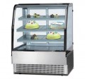 900mm cold curved cake showcase with nose