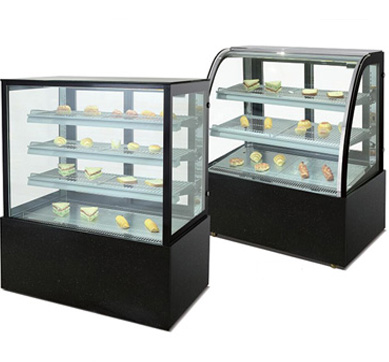 Bakery showcase with marble